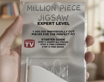 Million Piece Jigsaw - Joke Gift - Ideal Funny Secret Santa/Birthday Present