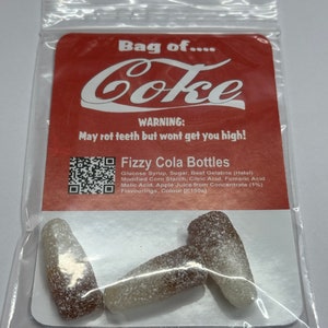 Joke Cola Bottles Novelty Gift Bag - Fun Joke Present - Secret Santa