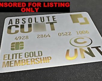 Carte Absolute Cun* - Carte en plastique premium or et argent métallisé