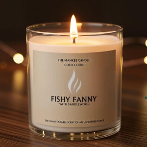 Etiqueta para vela "Mankee grosero y divertido" - Regalo de cumpleaños y Navidad - Yankee Candle NO incluida - SOLO ETIQUETA imagen 1