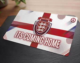 Carte fantaisie supporters d'Angleterre - Carte plastique finition brillante