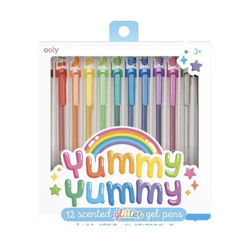  Scented Gel Ink Pens, Fruit Glitter Assorted Colorful