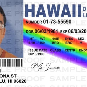 McLovin ID Card  PDF + Jpeg + SVG - Fun License Film Prop - Superbad - Instant Download