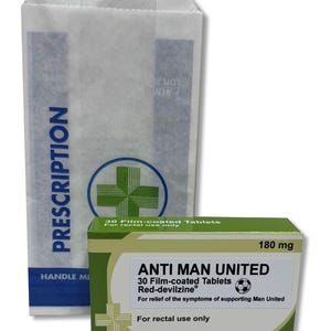 Football Club Novelty Joke Pill Box - Xmas/Birthday - Wind Up Gift