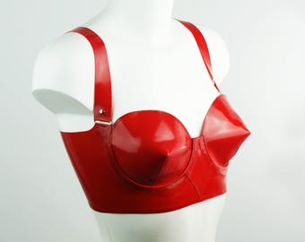 Classic Latex Cone Bra