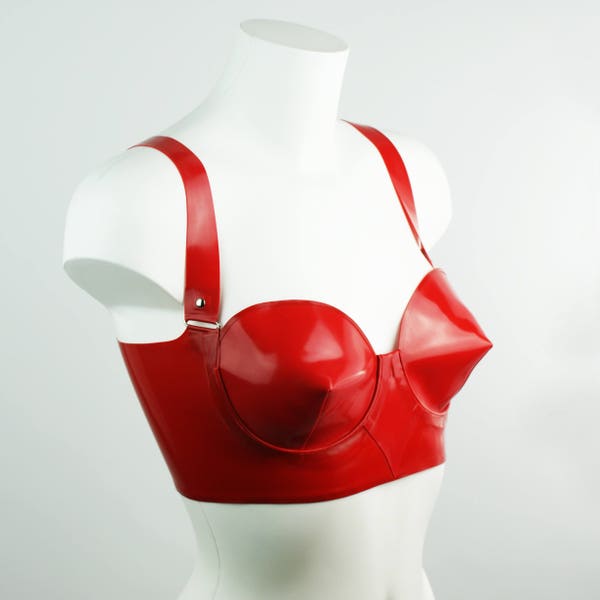 Classic Latex Cone Bra