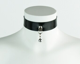 Latex Kitty Bell Collar