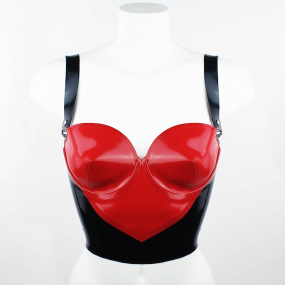 Latex shared glasses lingerie