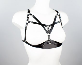 Luise Slim Strapped Classic Latex Harness