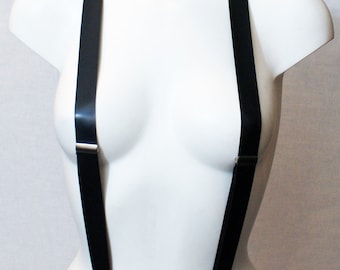 Unisex Latex Braces Suspenders