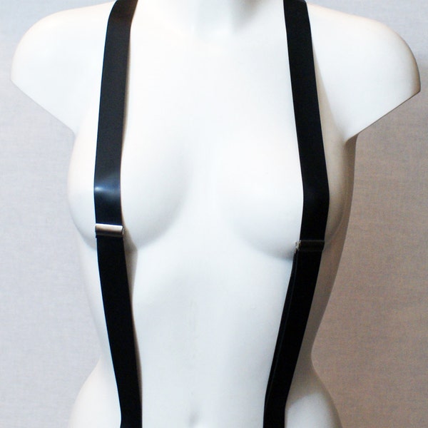 Unisex Latex Braces Suspenders