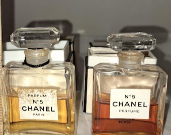 Vintage CHANEL #5 Parfum Perfume Lot of 2