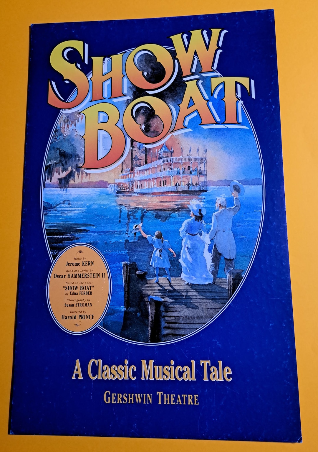SHOW BOAT Gershwin Theatre Broadway Window Card or Poster NYC Broadway ...