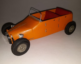 Vintage Handmade Hot Rod Rat Rod Wooden Car possible concept car see description