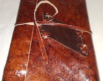 Handmade Leather Covered Journal - Never Written In