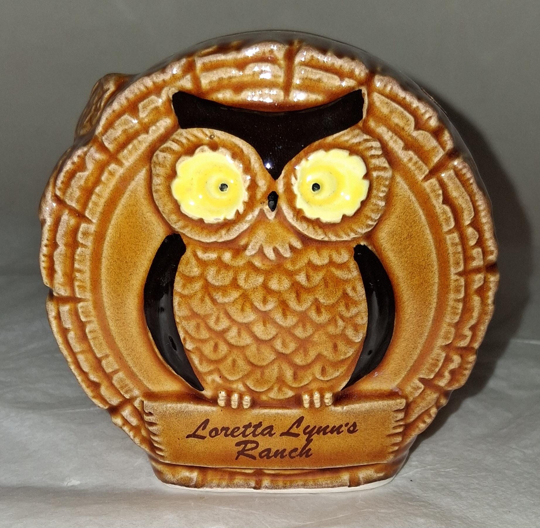 Loretta Lynn's Ranch Owl Bank Vintage MCM Decor