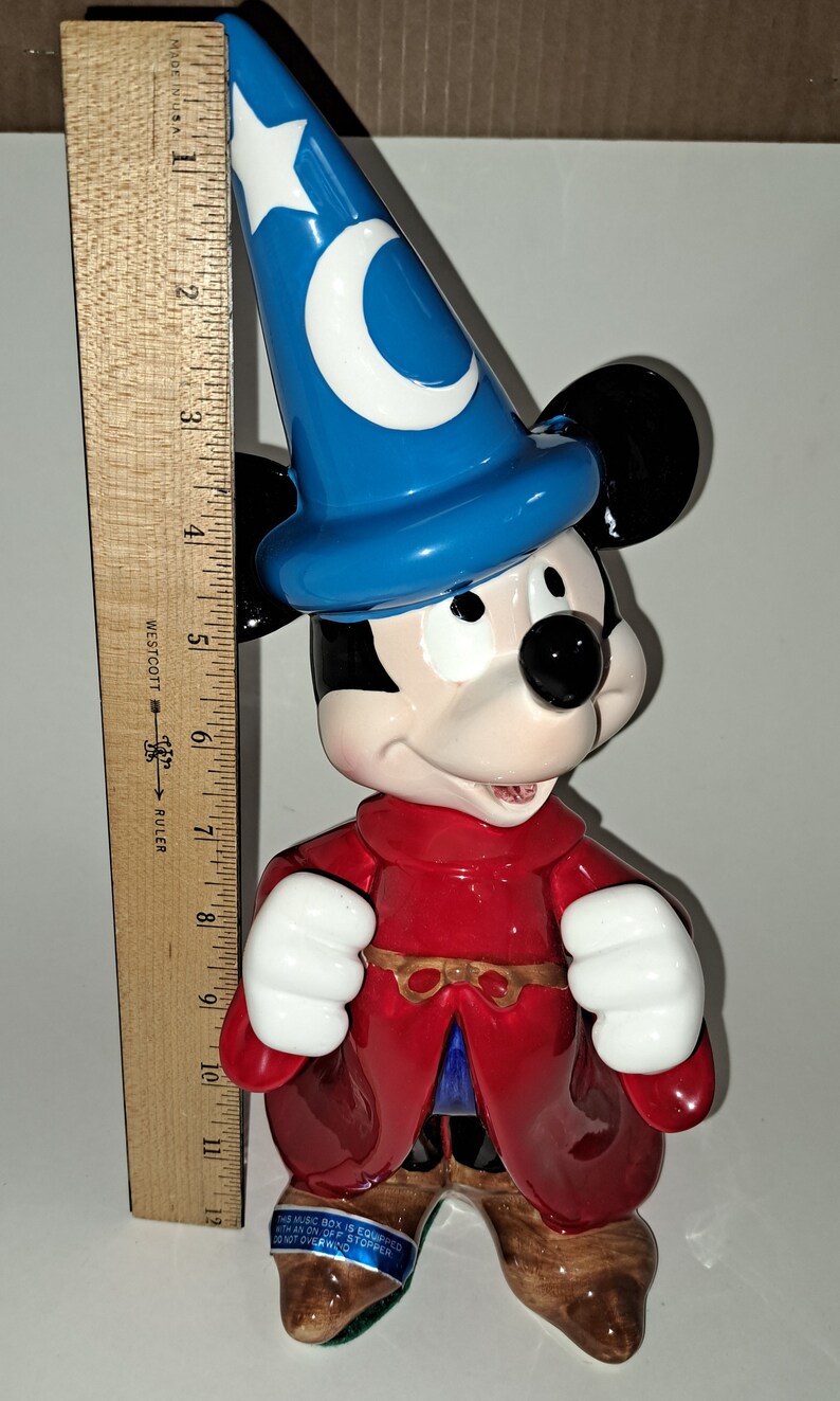 Disney Music Box Mickey Mouse Fantasia Sorcerer's Apprentice Music Box