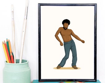 This is America Dance Music Poster, Pop Culture Print, Gift for Her, Gift For Him, Fun Pop Art Wall Art, Dancing Gift Childish Gambino Gwara