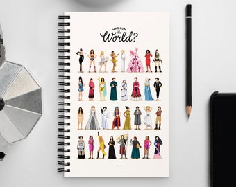 Inspirierendes Frauen Spiralblock, Notizbuch, Feminismus Geschenk, Planer