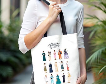 Women of Science Tote Bag, Science Student School Bag, Science Teacher Gift, Women in Stem Tote, Girl Scientist Tote Bag, Gift For Teacher
