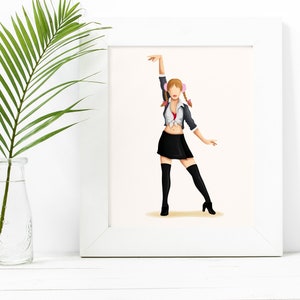 Baby One More Time Dance Music Poster, Pop Culture Iconic Print, Gift for Her, Fun Pop Art Wall Art, Dancing Gift, Britney Poster, 90s Print image 1