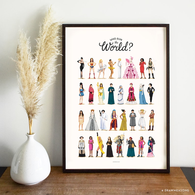 Women Empowerment Framed Print, Feminism Art Gift, Inspiring Gift For Her, Empowering Feminist Wall Decor, Feminist Gift for Woman image 1
