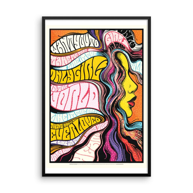 Framed Only Girl In The World Lyrics Poster Song Lyrics Art Etsy