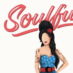 Amy Winehouse Soulful Poster, The Future is Female, Music Gift for Her, Who Run the World, Girls Pop Art, Women, Type, Feminism Art Print image 5