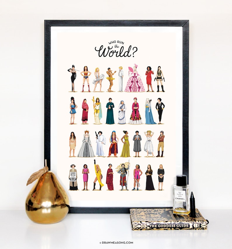 Who Run The World Poster Future Is Female Print Image 0