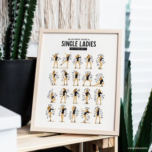 Single Ladies Dance Music Poster Queen B Gift for Her Dance image 6