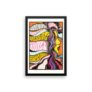 Framed Only Girl In The World Lyrics Poster Song Lyrics Art Etsy