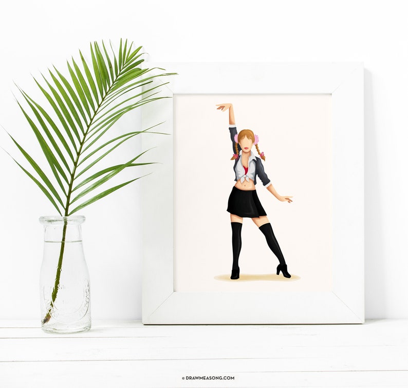 Baby One More Time Dance Music Poster, Pop Culture Iconic Print, Gift for Her, Fun Pop Art Wall Art, Dancing Gift, Britney Poster, 90s Print image 1