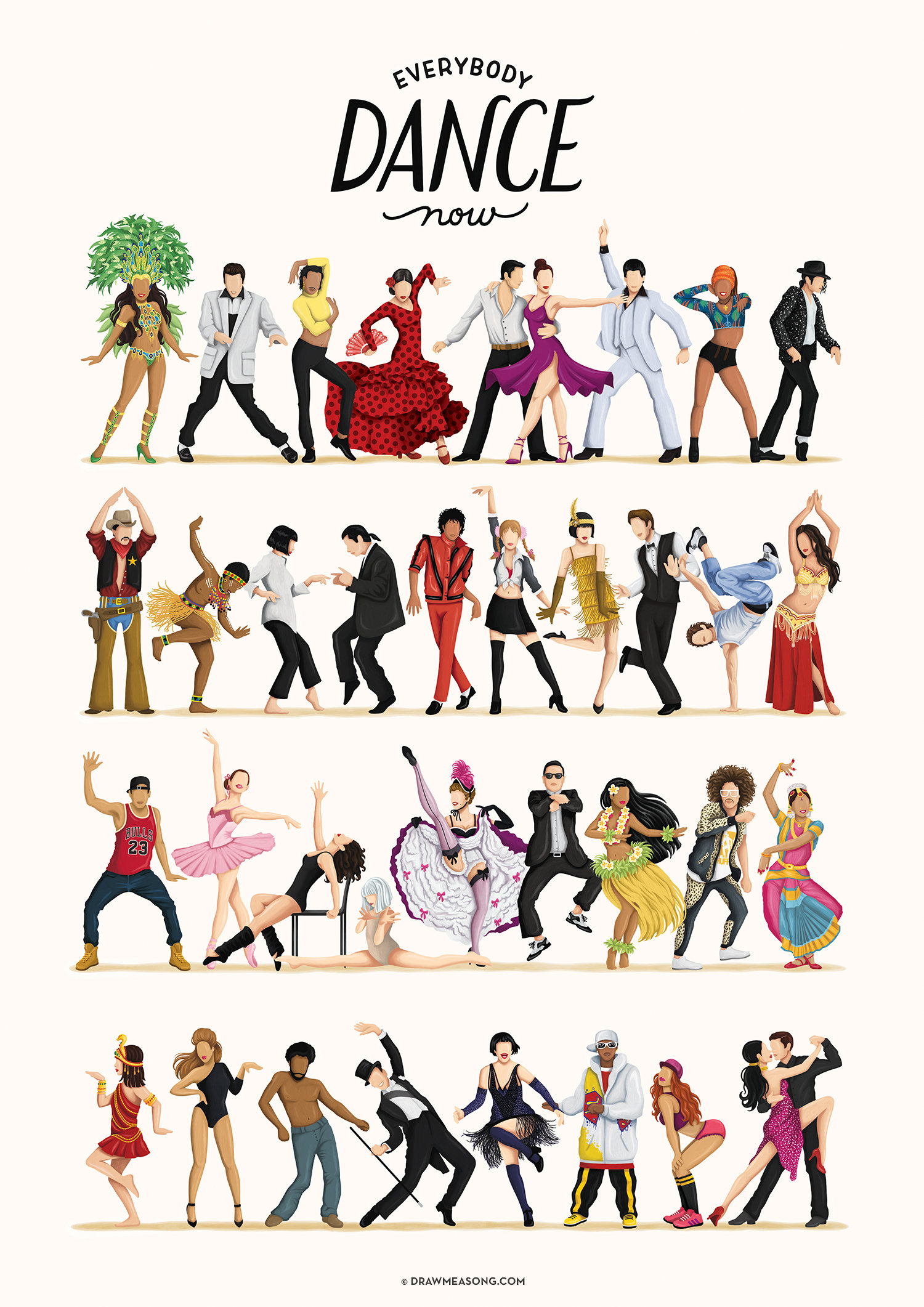 Everybody Dance Now Poster Pop Culture Art Print Gift for Etsy