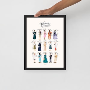 Women of Science Print, Women in STEM Wall Art, Feminist Gift for ...