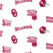 University Of Oklahoma Sooners OU Cotton Fabric 1 Yard Sports Team 100% Cotton
