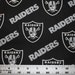 OAKLAND RAIDERS NFL Cotton Fabric By The Yard Sports Team Football 100% Cotton New