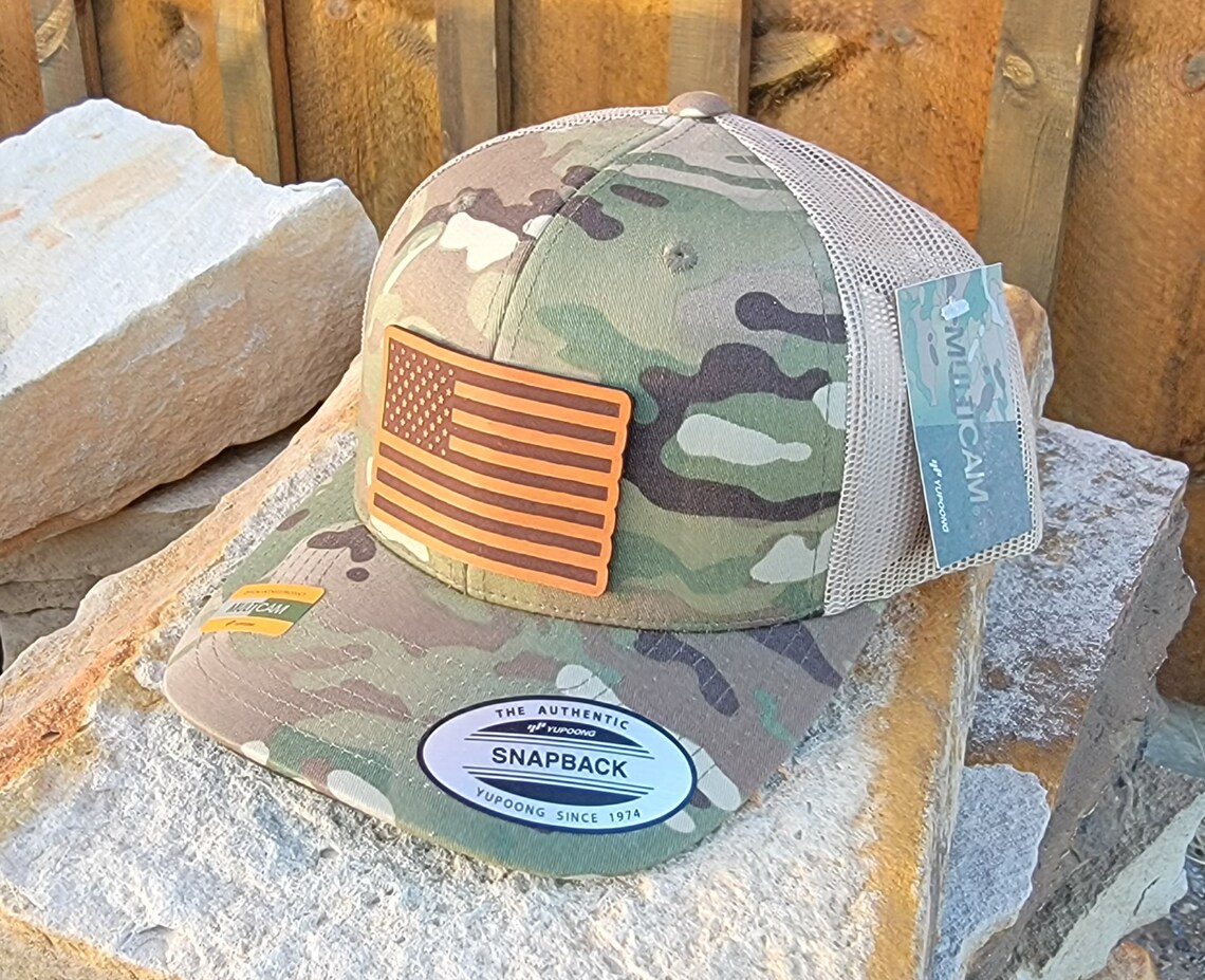 Custom Leather Patch Hat Your Logo Hats Laser Engraved Etsy