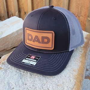 Custom Leather Patch Hats, Logo Hats, Laser Engraved Leather Patch, Company Logo Hat, Personalized Hats