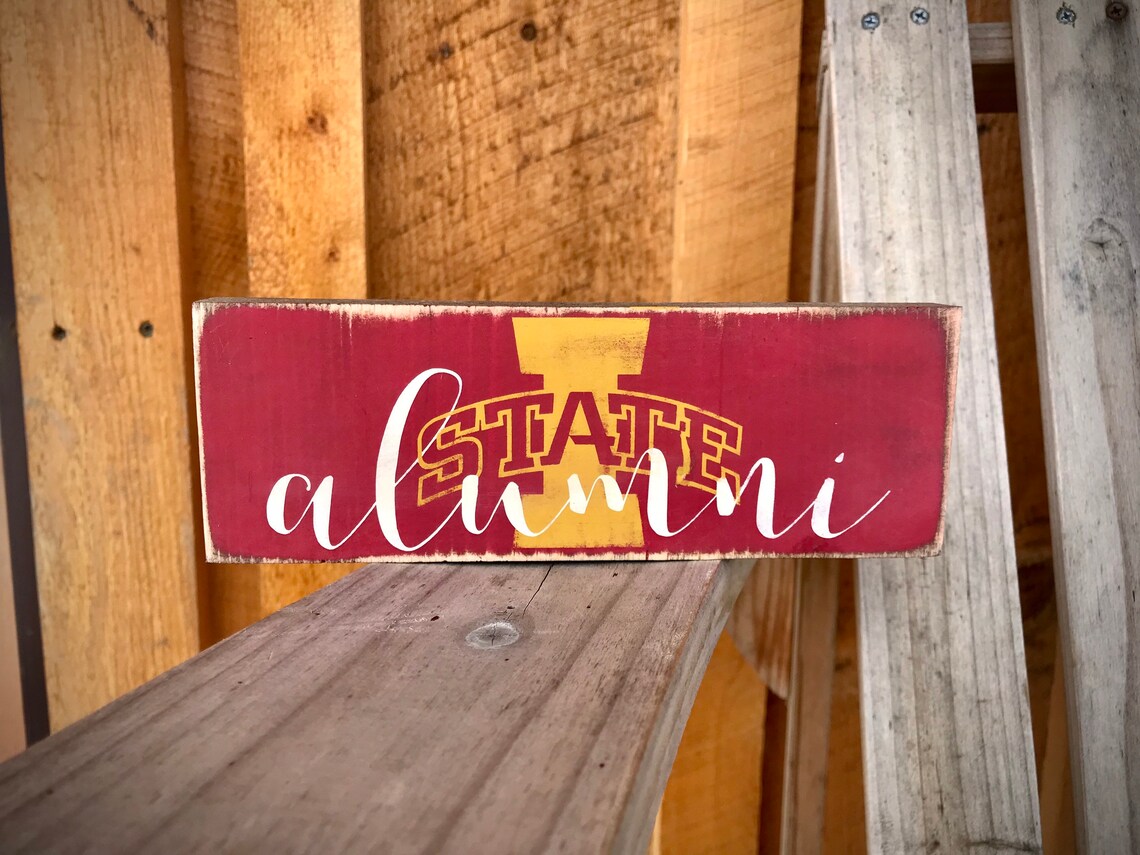Iowa State Alumni gift University of Iowa Alumni sign Etsy