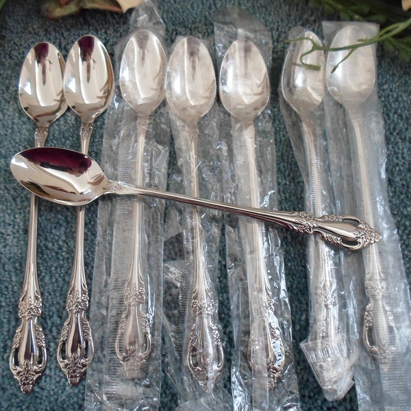 RAPHAEL Oneida Distinction Deluxe 18/8 USA Stainless Choose Lot(s) Iced Tea Spoons and/or Cocktail Forks Unused Excellent