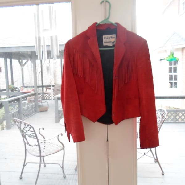 70's Brown Suede Fringe Coat by Pioneer Wear main image 1