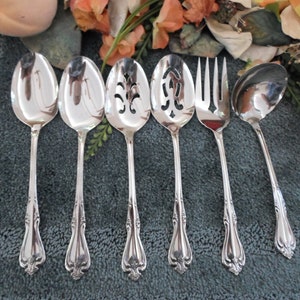 Vintage UsA BRIARWOOD Oneida Dalton All American 18/8 Deluxe Stainless Six Large Serving Pieces  Same Body Quality Baker Street Sutton Place