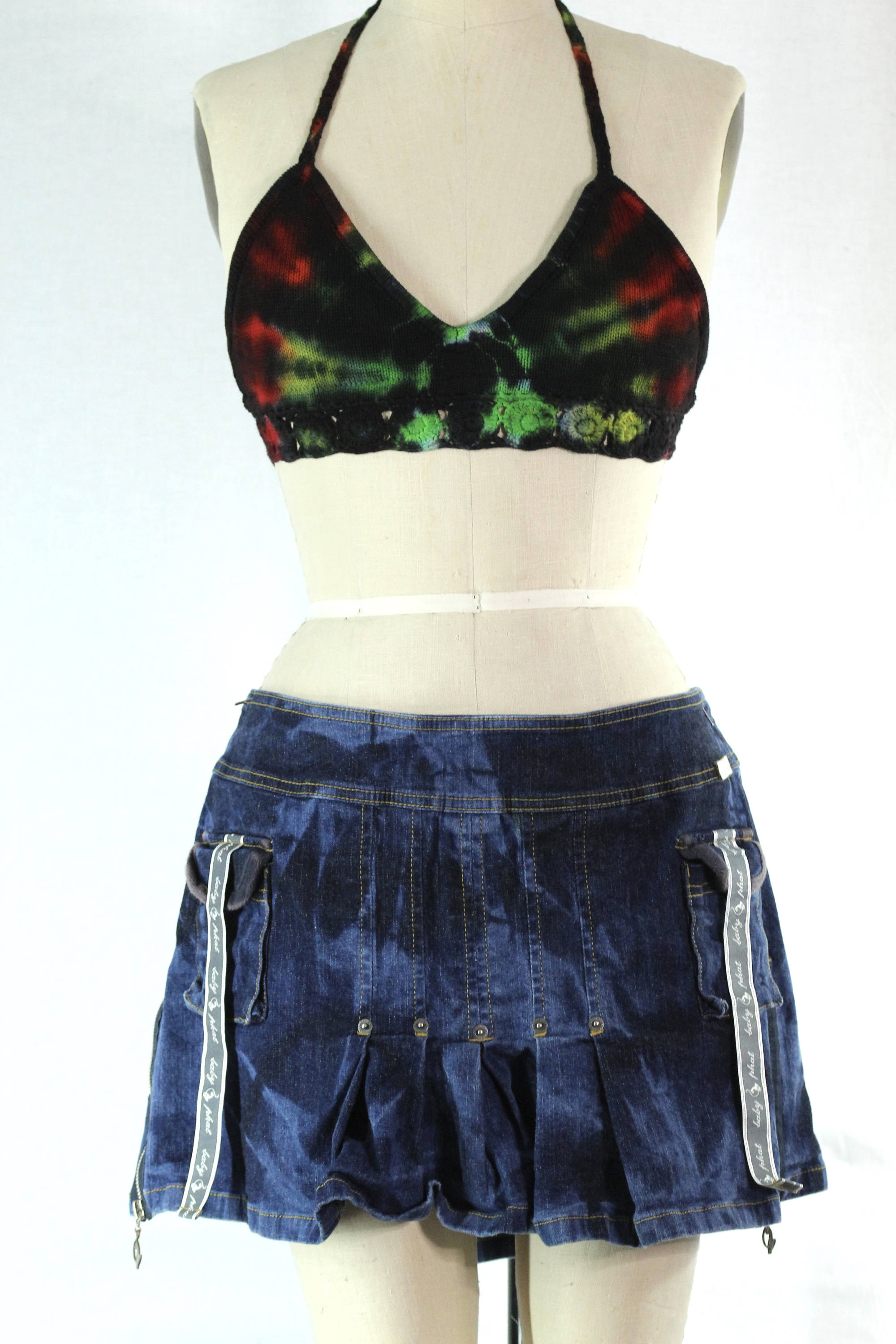 baby phat denim skirt