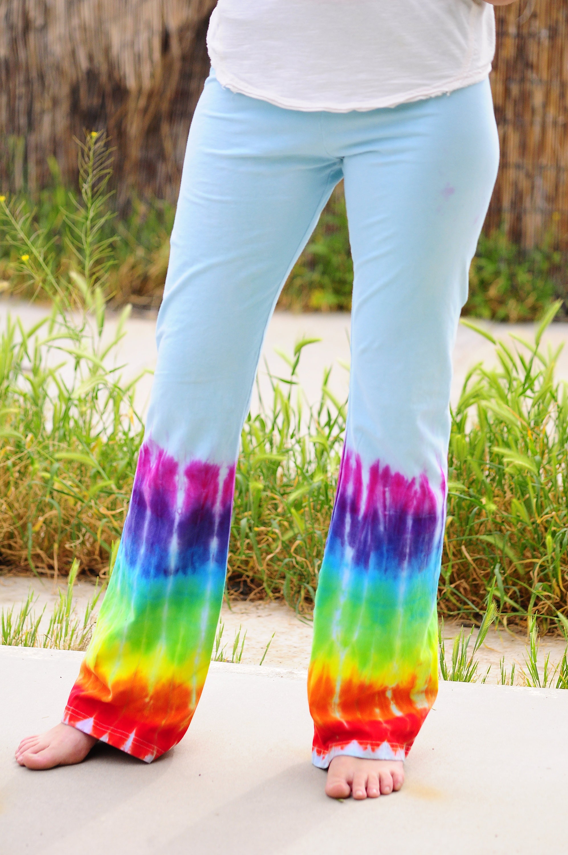 how to make tie dye yoga pants