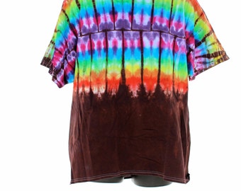 Rainbow Shirt, Tie Dye T-Shirt, Trippy Mens Top, Hippie T-Shirts, Festival Clothing