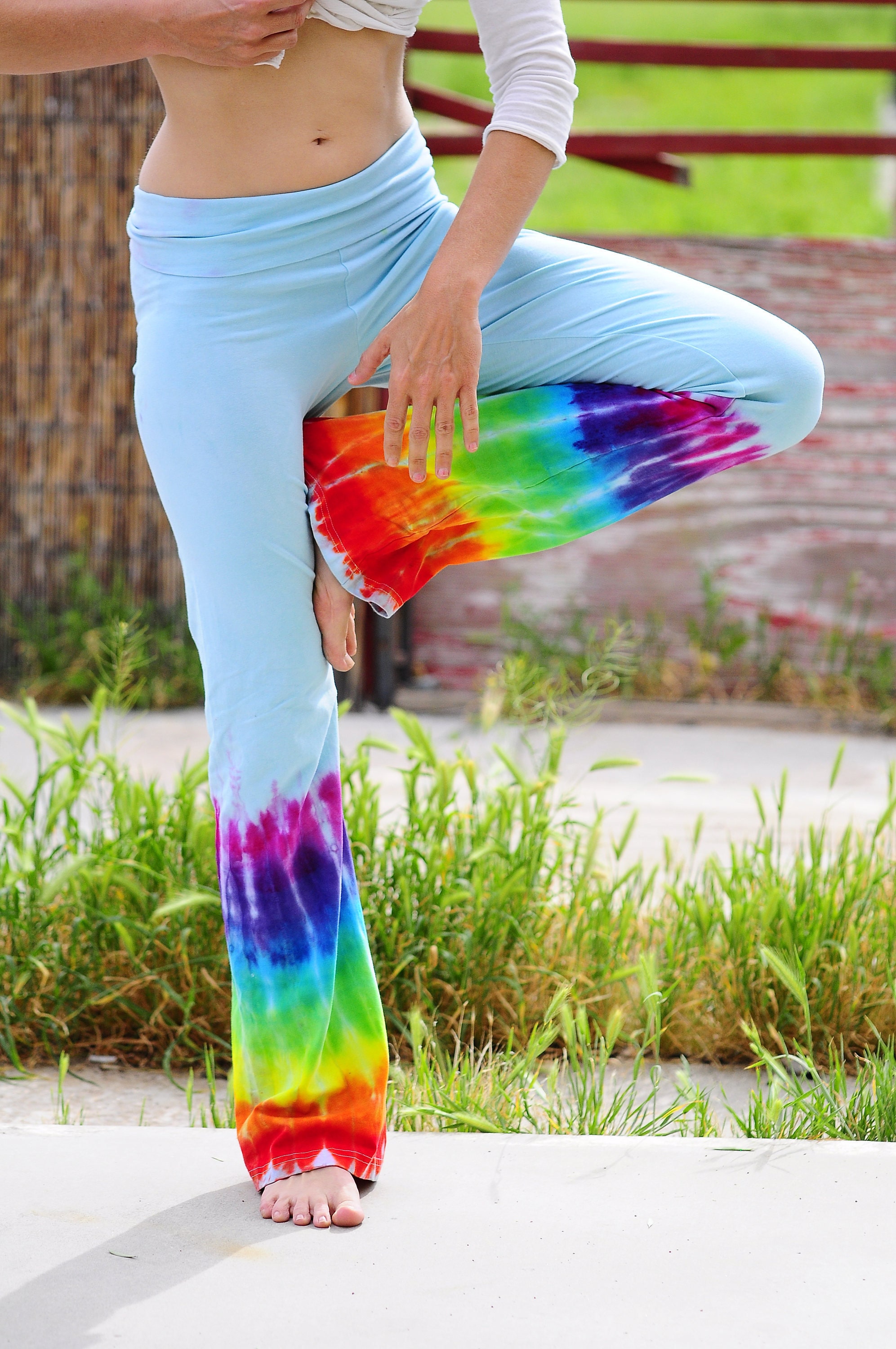 tie dye yoga pants