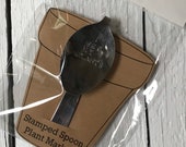 Plant Marker for indoor or outdoor potted plants. Stamped Spoon I wet my plants