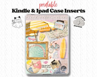 Coquette Kindle Ipad Case Insert, Pink Summer Sadness Collage (Digital Download)