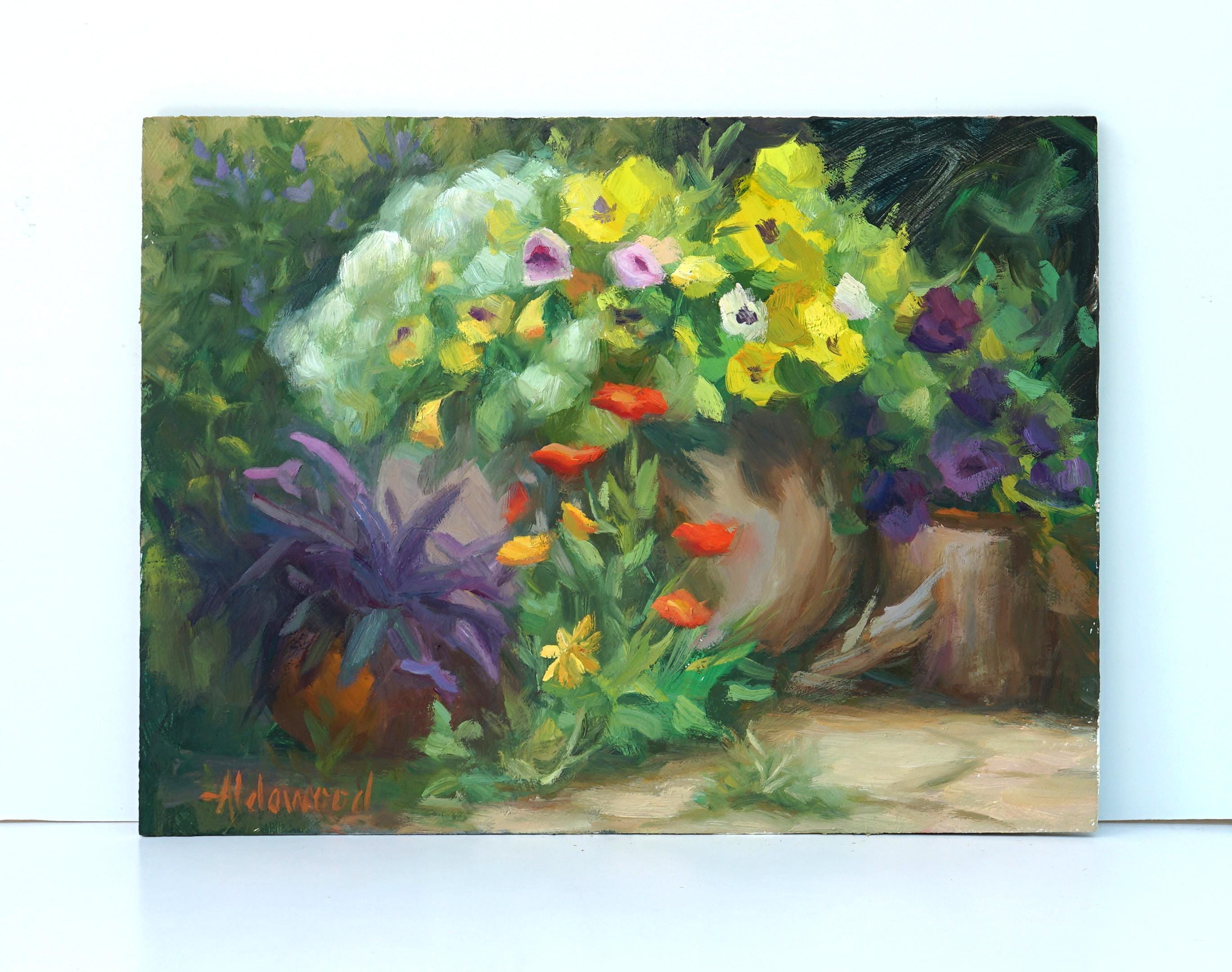 オリジナル印象派油絵、花の静物画 9