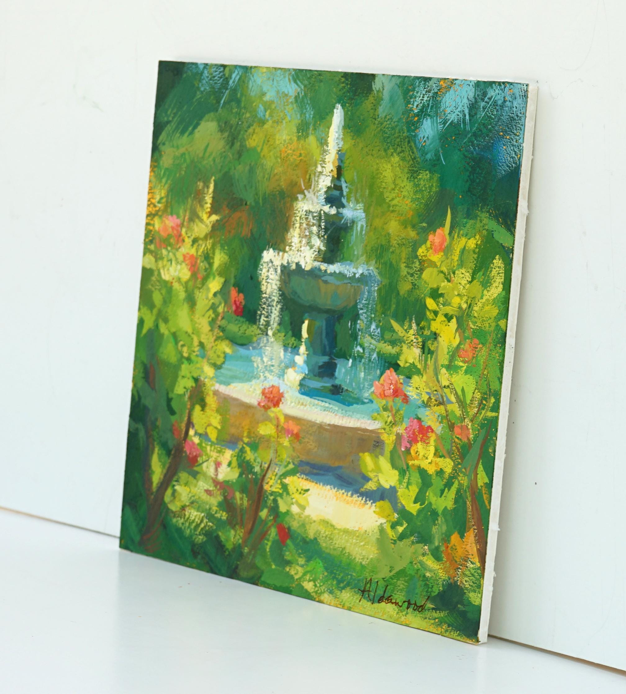 ★23SS★SATUR X HERNC★GUATA JARDIN : OIL PAINTING SUN SCARF Vincent van Gogh The Poet's Garden Silk Scarf – The Art